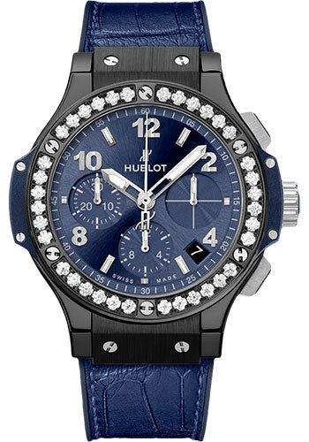 Hublot Big Bang Ceramic Blue Diamonds Watch - 341.CM.7170.LR.1204