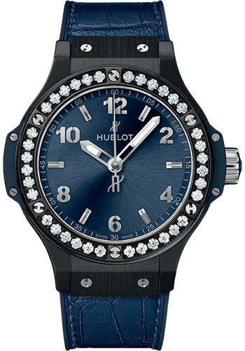 Hublot Big Bang Ceramic Blue Diamonds Watch - 361.CM.7170.LR.1204