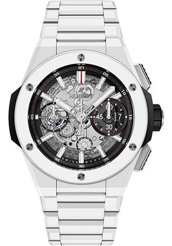 Hublot Big Bang Integral White Ceramic Watch - 42 mm - Grey Skeleton Dial - 451.HX.1123.HX