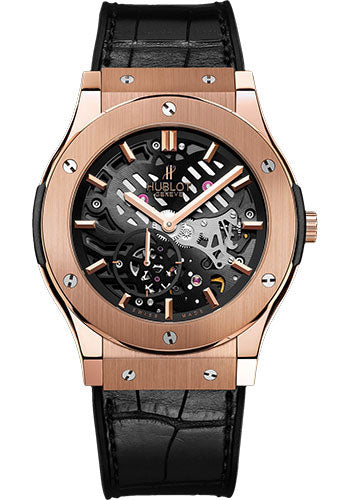 Hublot Classic Fusion Extra-Thin Skeleton King Gold Watch - 515.OX.0180.LR