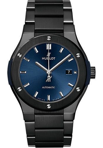 Hublot Classic Fusion Ceramic Blue Bracelet Watch - 42 mm - Blue Dial - 548.CM.7170.CM