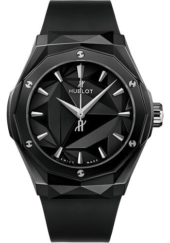 Hublot Classic Fusion Orlinski Black Magic Watch - 40 mm - Black Ceramic Dial - Black Smooth Rubber Strap - 550.CS.1800.RX.ORL21