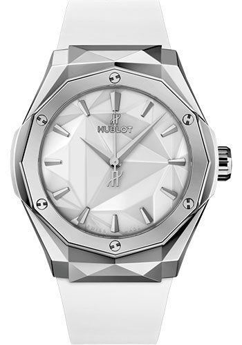 Hublot Classic Fusion Orlinski Titanium White Watch - 40 mm - White Dial - White Smooth Rubber Strap - 550.NS.2200.RW.ORL20