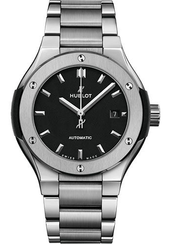 Hublot Classic Fusion Titanium Bracelet Watch - 33 mm - Black Dial - 585.NX.1170.NX