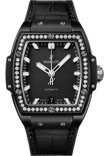 Hublot Spirit Of Big Bang Black Magic Diamonds Watch - 39 mm - Black Dial - 665.CX.1170.LR.1204