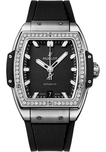 Hublot Spirit Of Big Bang Titanium Diamonds Watch - 39 mm - Black Dial - 665.NX.1170.RX.1204