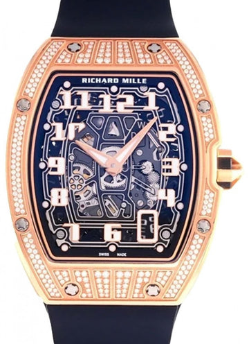 Richard Mille Automatic Winding Extra Flat Rose Gold Diamond RM 67-01