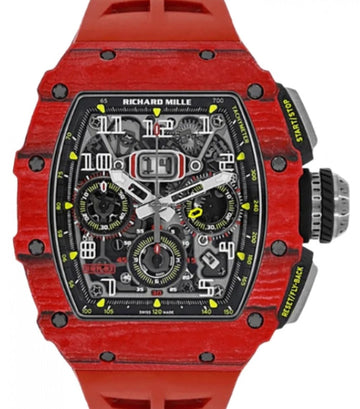 Richard Mille Automatic Flyback Chronograph Red Quartz FQ TPT Carbon RM 11-03